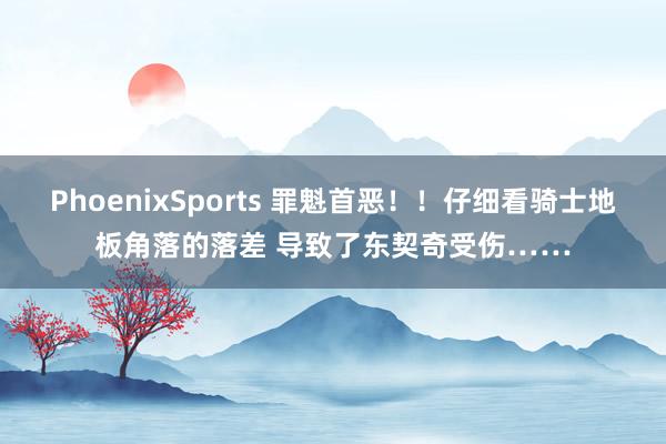 PhoenixSports 罪魁首恶！！仔细看骑士地板角落的落差 导致了东契奇受伤……