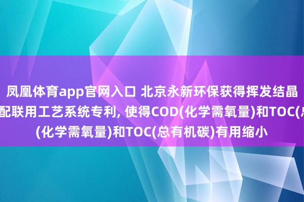 凤凰体育app官网入口 北京永新环保获得挥发结晶装配与高温氧化装配联用工艺系统专利， 使得COD(化学需氧量)和TOC(总有机碳)有用缩小