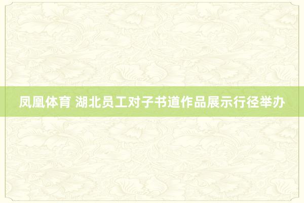 凤凰体育 湖北员工对子书道作品展示行径举办