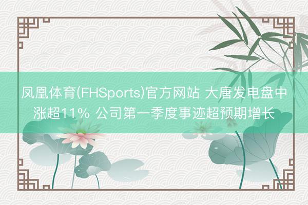 凤凰体育(FHSports)官方网站 大唐发电盘中涨超11% 公司第一季度事迹超预期增长