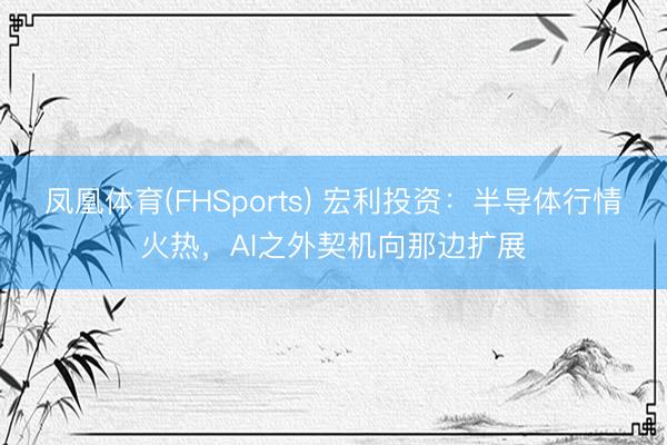 凤凰体育(FHSports) 宏利投资：半导体行情火热，AI之外契机向那边扩展