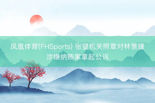 凤凰体育(FHSports) 张望机关照章对林景臻涉嫌纳贿案拿起公诉