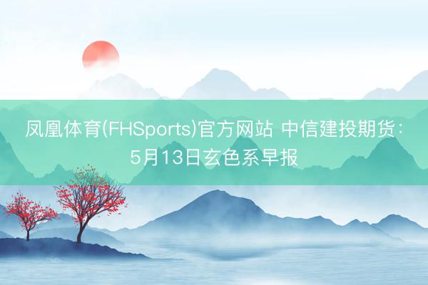 凤凰体育(FHSports)官方网站 中信建投期货：5月13日玄色系早报