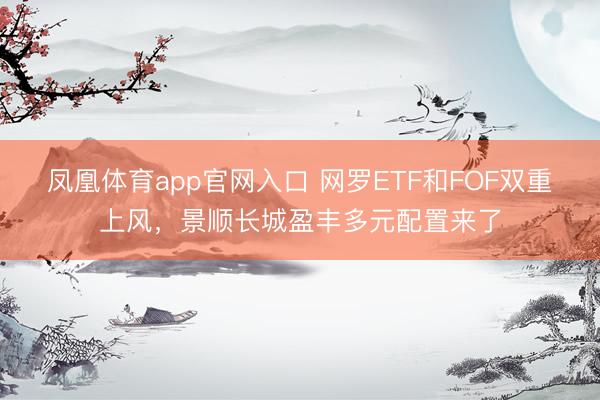 凤凰体育app官网入口 网罗ETF和FOF双重上风，景顺长城盈丰多元配置来了