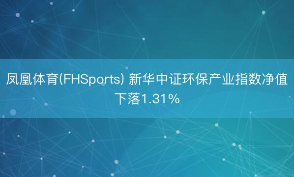 凤凰体育(FHSports) 新华中证环保产业指数净值下落1.31%